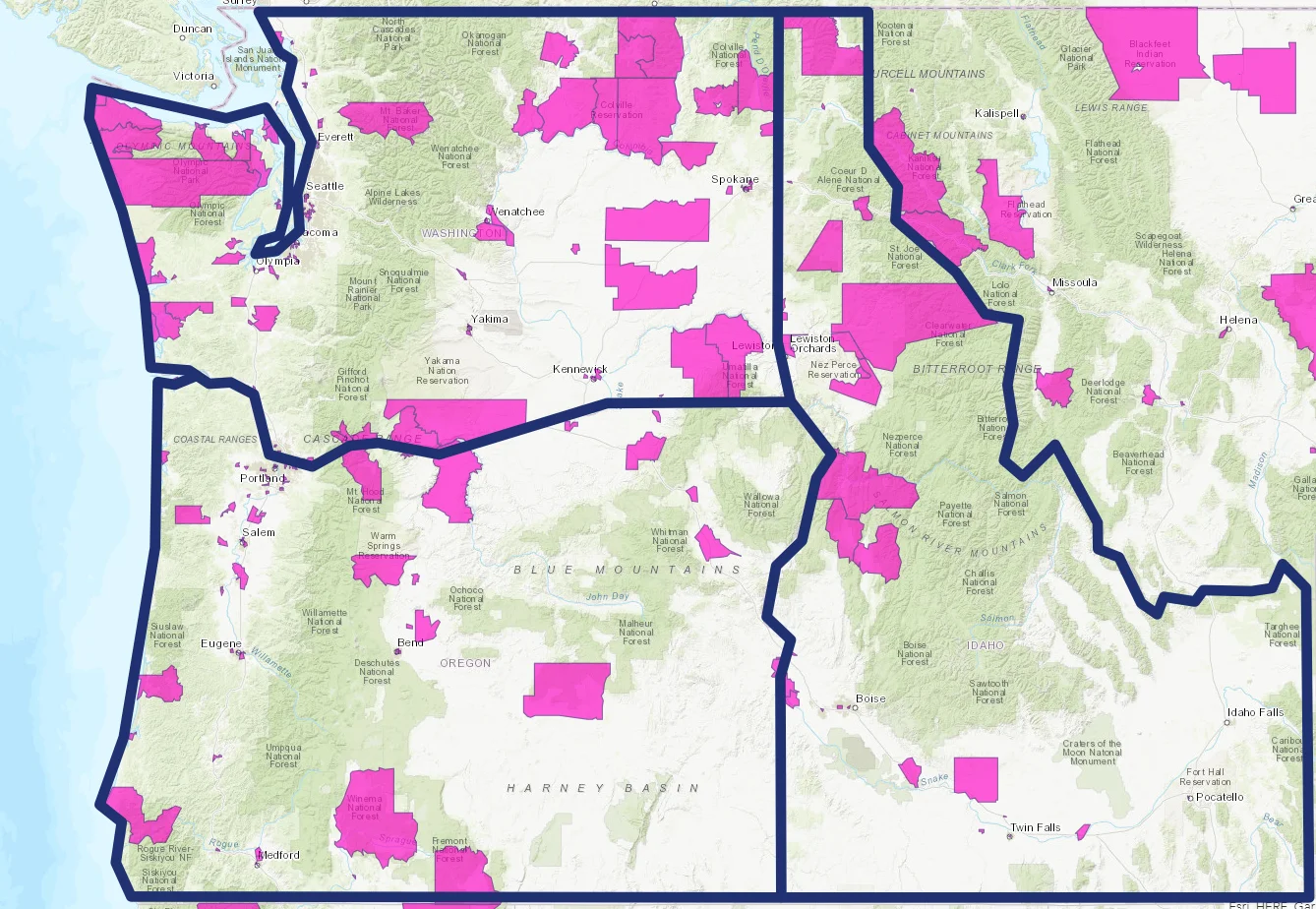opportunity zones can be found throughout the Pacific Northwest